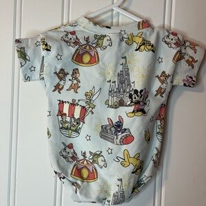 Disney Print White Kids One-Piece Bodysuit dear aspen